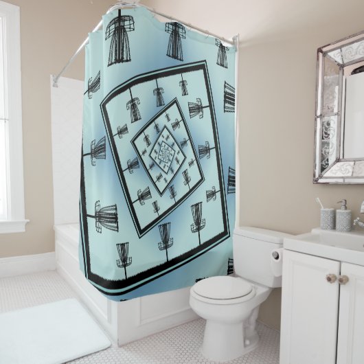 Golfmanden Douchegordijn (In situ)