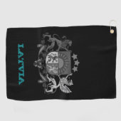 Golfmantel Letland en Letse wapenschild / vlag Golfhanddoek (Horizontaal)