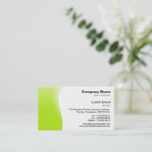 Golfmarge - Geel groen Visitekaartje (Staand voorkant)