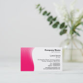 Golfmarge - Neon Red Visitekaartje (Staand voorkant)