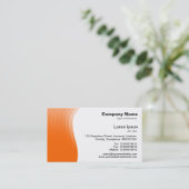 Golfmarge - Oranje Visitekaartje (Staand voorkant)