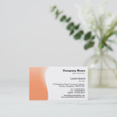 Golfmarge - peach visitekaartje (Staand voorkant)