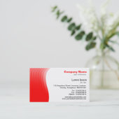 Golfmarge - rood visitekaartje (Staand voorkant)