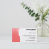Golfmarge - tropisch roze visitekaartje (Staand voorkant)