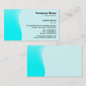 Golfmarge v2 - Cyaan Visitekaartje (Voorkant / Achterkant)