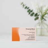 Golfmarge v2 - Oranje Visitekaartje (Staand voorkant)