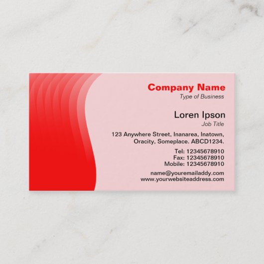 Golfmarge v2 - Rood Visitekaartje (Voorkant)