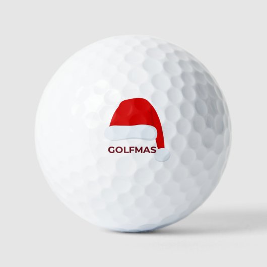 GOLFMAS Kerst Golfbal  Golfballen (Voorkant)