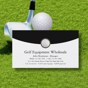 Golfmateriaal Groothandel Bedrijfskaarten Visitekaartje