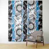 Golfmechanisme – Abstract Extra-Groot Wandtapijt Wandkleed (In situ)
