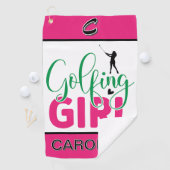 Golfmeisje Gepersonaliseerd Golfhanddoek (Insitu)