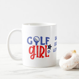 Golfmeisje Gepersonaliseerd Koffie Mok