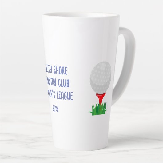 Golfmeisje Gepersonaliseerd late Mok (Rechterhoek)