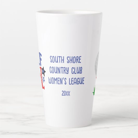 Golfmeisje Gepersonaliseerd late Mok (Voorkant)
