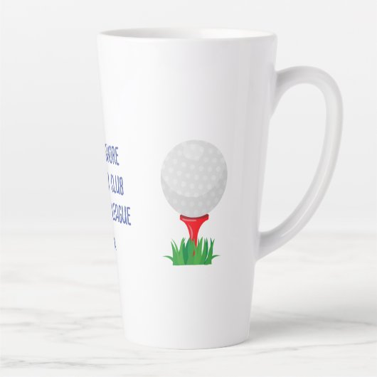 Golfmeisje Gepersonaliseerd late Mok (Rechts)