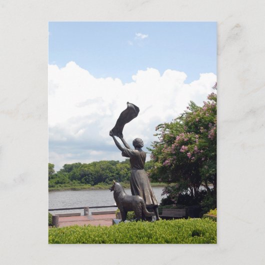 Golfmeisje van Savannah Georgia Briefkaart (Voorkant)