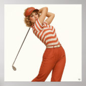 Golfmode uit de jaren 80 - Kunstprint Poster (Voorkant)