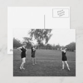 GolfMode vrouwen uit de jaren 20 Briefkaart (Voorkant / Achterkant)