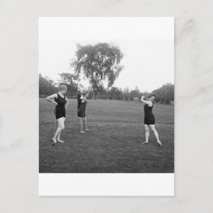 GolfMode vrouwen uit de jaren 20 Briefkaart
