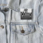 GolfMode vrouwen uit de jaren 20 Vierkante Button 5,1 Cm (In situ)