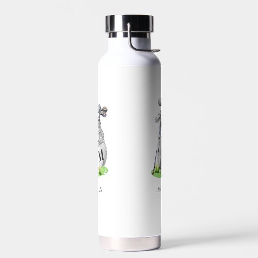 Golfnaammonogram Waterfles (Links)