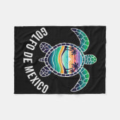 Golfo de Mexico Viva Mexico Golf van Mexico Souven Fleece Deken (Voorkant (Horizontaal))