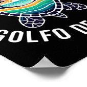Golfo de Mexico Viva Mexico Golf van Mexico Souven Poster (Hoek)