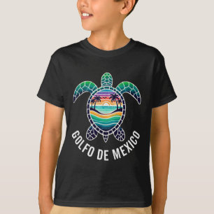 Golfo de Mexico Viva Mexico Golf van Mexico Souven T-shirt