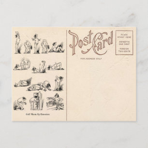  golfoefeningen Briefkaart