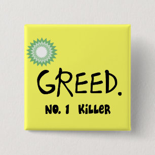 Golfolie "Greed"-producten Vierkante Button 5,1 Cm