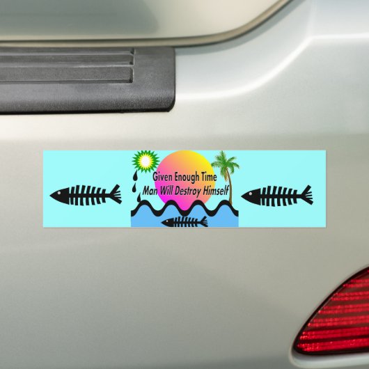 Golfolievlek T-Shirts "Man zal zichzelf gaan bevar Bumpersticker (Op auto)