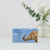 Golfolifant Visitekaartje (Staand voorkant)