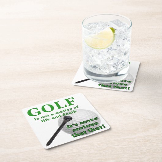 GolfOnderzetters Kartonnen Onderzetters (Insitu)