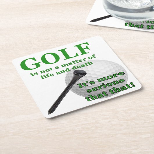 GolfOnderzetters Kartonnen Onderzetters (Schuin)