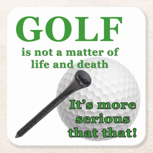 GolfOnderzetters Kartonnen Onderzetters (Voorkant)