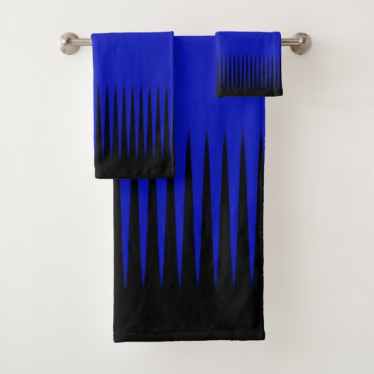 Golfontwerp blauw bad handdoek (Insitu)