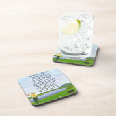 Golfontwerp: Friend Poem-Onderzetter Bier Onderzetter (Rechterzijde)