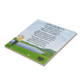 Golfontwerp: Friend Poem Tile Tegeltje (Zijkant)