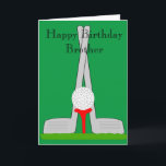 Golfontwerp Gepersonaliseerde Brother Verjaardag Kaart<br><div class="desc">Wenskaart golfontwerp broer verjaardagskaart. Pas deze verjaardagskaart aan met elke tekst en laat het afdrukken en naar u verzenden of download het onmiddellijk naar uw mobiele apparaat. Mocht u hulp nodig hebben bij het aanpassen, neem dan contact met ons op via de link op deze pagina. Golfontwerp gepersonaliseerde broeder verjaardagskaart...</div>