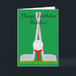 Golfontwerp Gepersonaliseerde Brother Verjaardag Kaart<br><div class="desc">Wenskaart golfontwerp broer verjaardagskaart. Pas deze verjaardagskaart aan met elke tekst en laat het afdrukken en naar u verzenden of download het onmiddellijk naar uw mobiele apparaat. Mocht u hulp nodig hebben bij het aanpassen, neem dan contact met ons op via de link op deze pagina. Golfontwerp gepersonaliseerde broeder verjaardagskaart...</div>