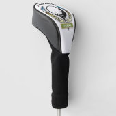 Golfontwerp met Krans Monogram Sjabloon Golf Hea Golfheadcover (Schuin)