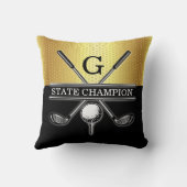 Golfontwerp met krans werpkussen kussen (Achterkant)