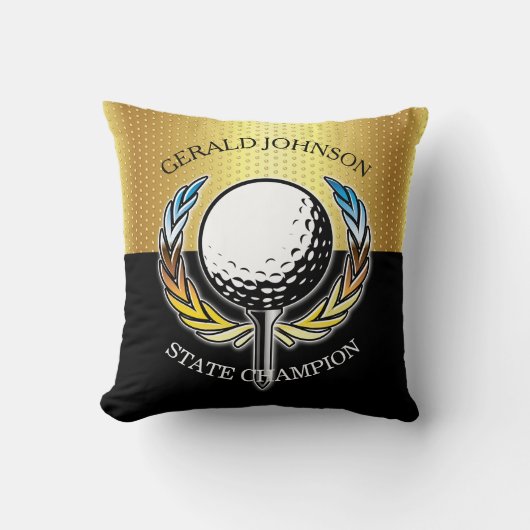 Golfontwerp met krans werpkussen kussen (Voorkant)