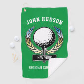 Golfontwerp met Sjabloon Golf Tow van groot monogr Golfhanddoek (Insitu)