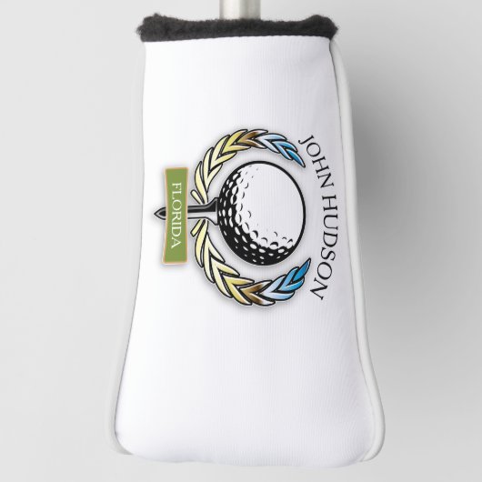 Golfontwerp met Sjabloon van groot monogram Golfheadcover (Draai 90)