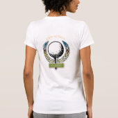 Golfontwerp met Sjabloon van groot monogram T-shirt (Achterkant)