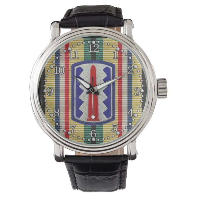 Golfoorlog 197e Infanteriebrigade Horloge (Voorkant)
