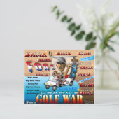 Golfoorlog in Obams Briefkaart (Staand voorkant)