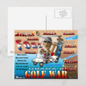 Golfoorlog in Obams Briefkaart (Voorkant / Achterkant)