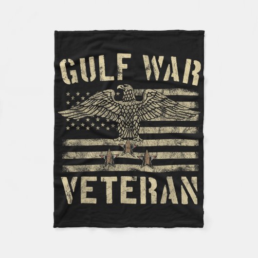 Golfoorlog veteraan Shirt Eagle Stars and Stripes Fleece Deken (Voorkant)